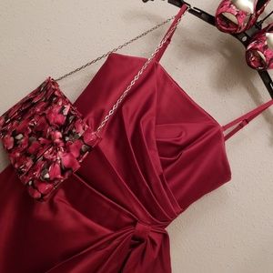 Satint cocktail dress